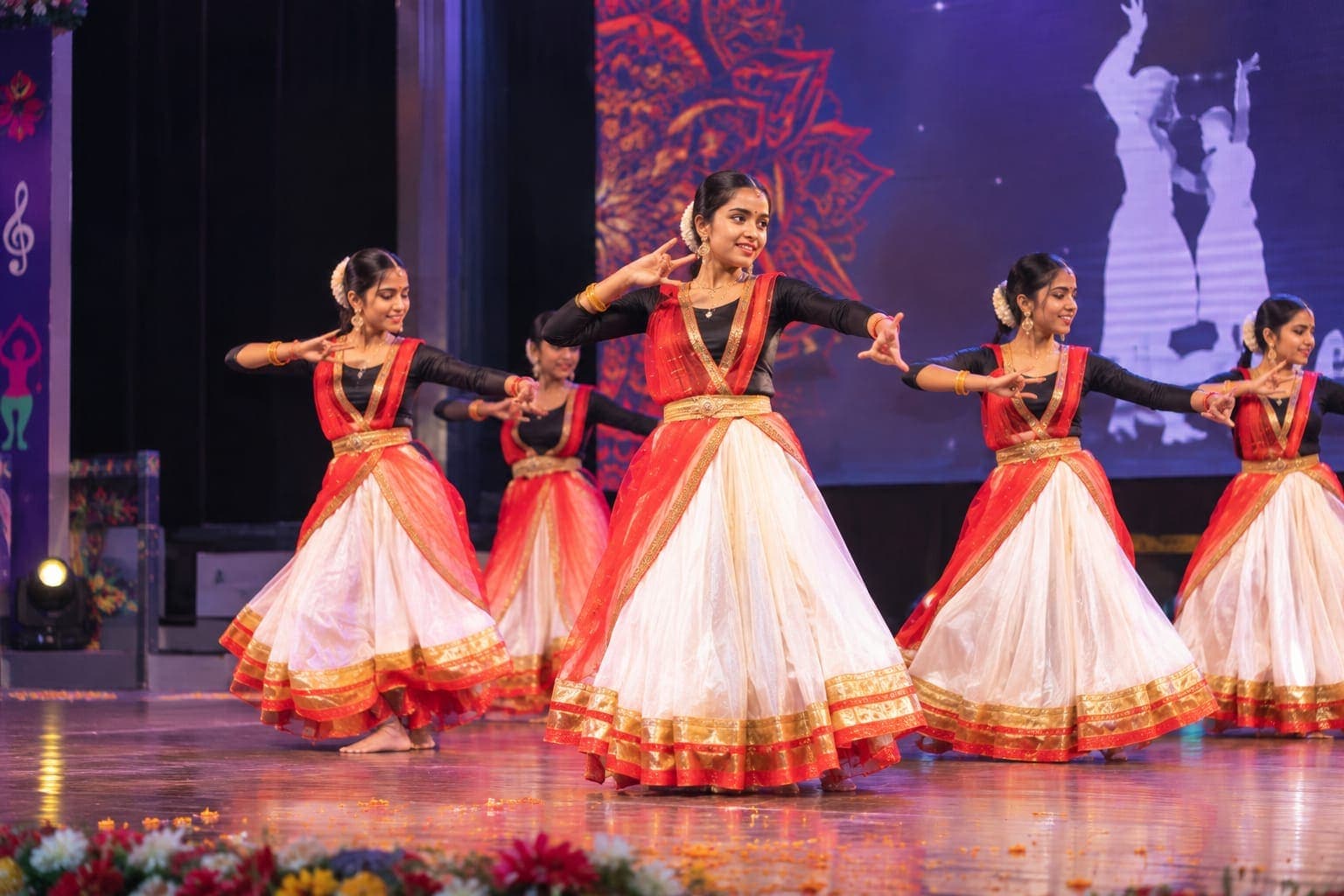 Classical dance performance at the annual function