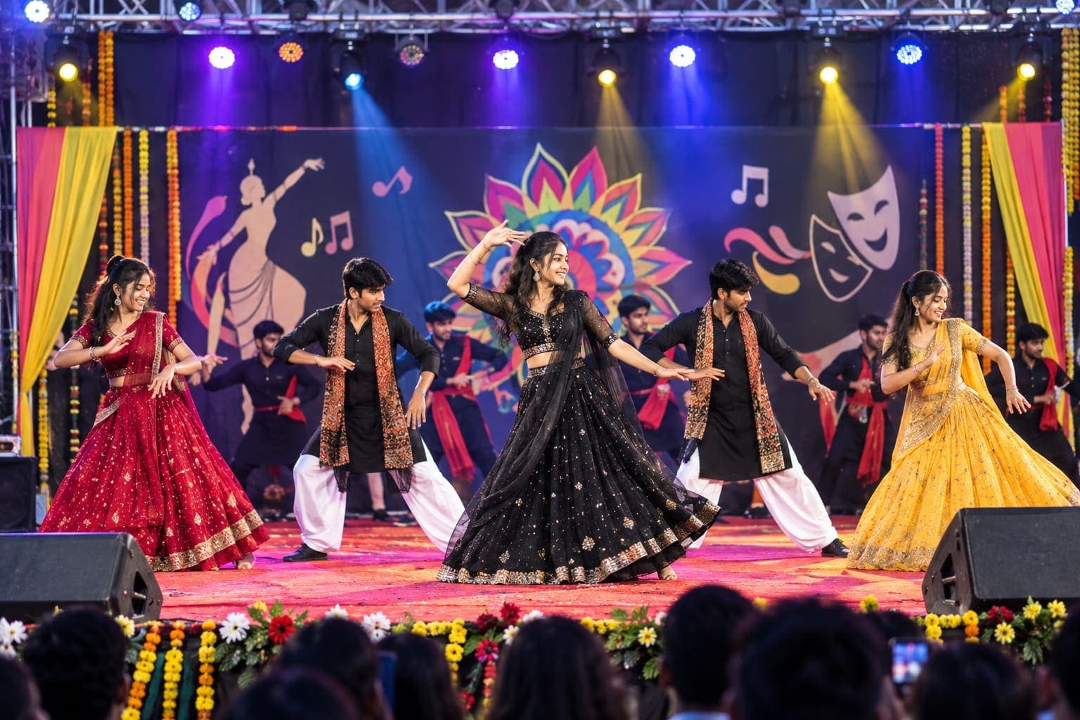 Group dance at the cultural evening